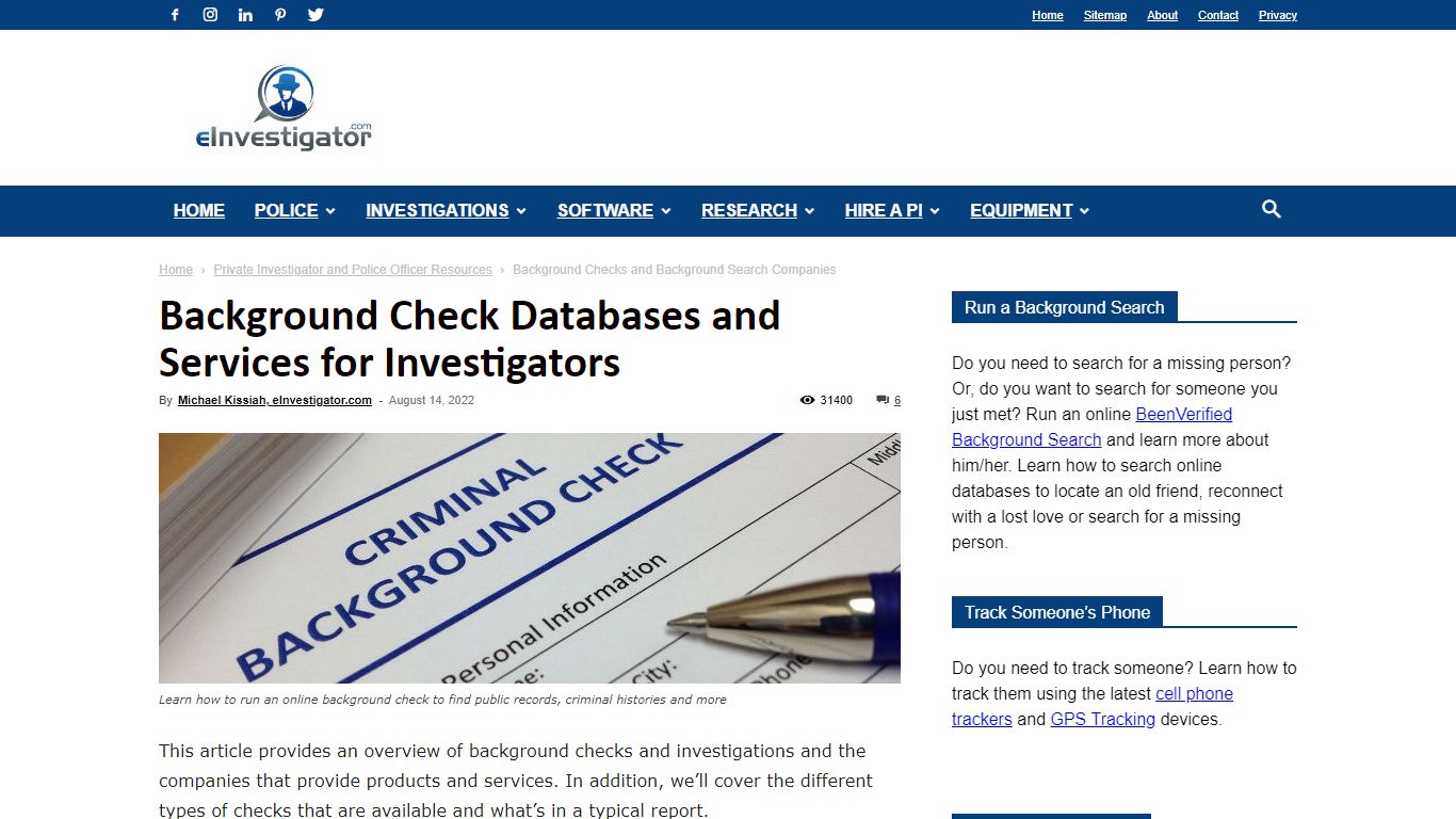 Background Check Online Criminal and Public Records Search